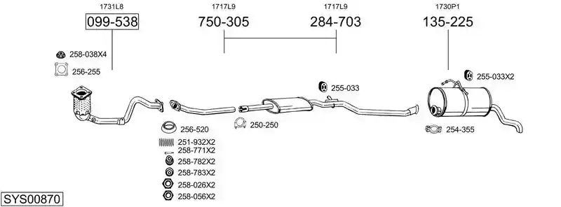 BOSAL SYS00870