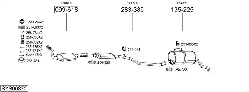 BOSAL SYS00872