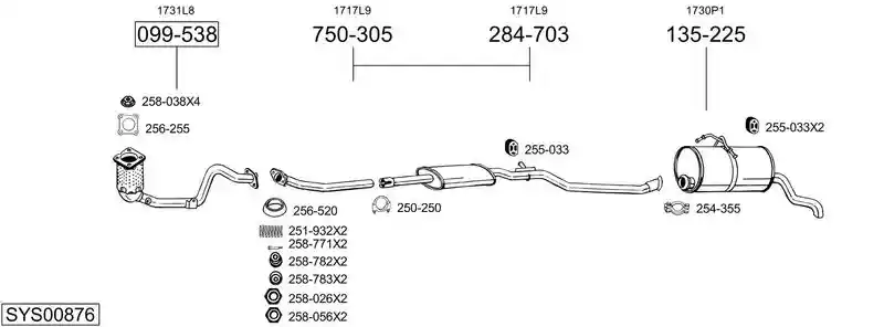 BOSAL SYS00876