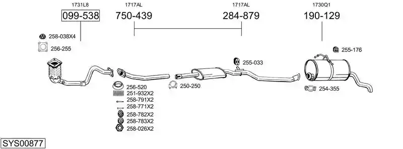 BOSAL SYS00877