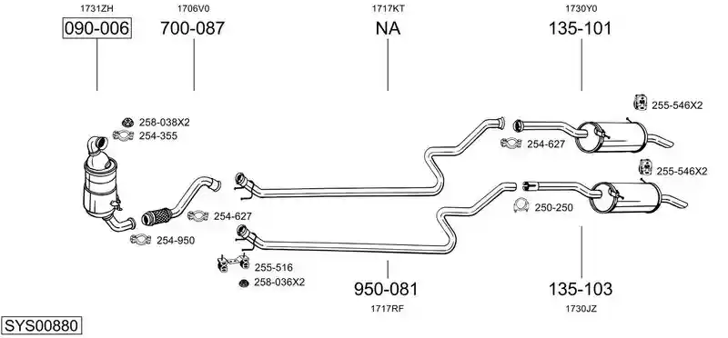 BOSAL SYS00880