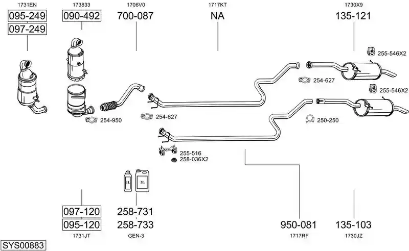 BOSAL SYS00883