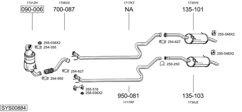 BOSAL SYS00884
