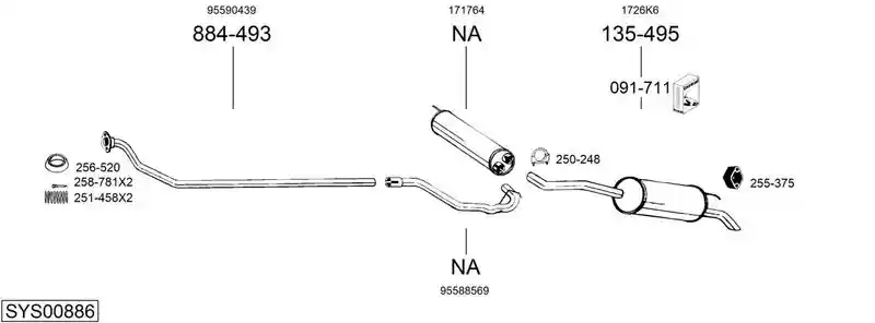 BOSAL SYS00886