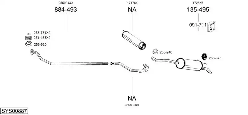 BOSAL SYS00887