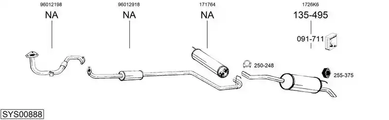 BOSAL SYS00888