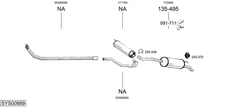 BOSAL SYS00889