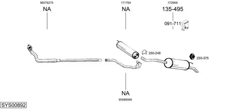 BOSAL SYS00892