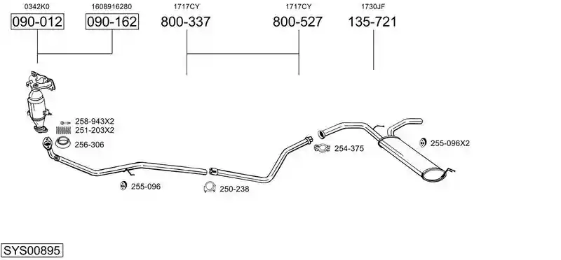BOSAL SYS00895