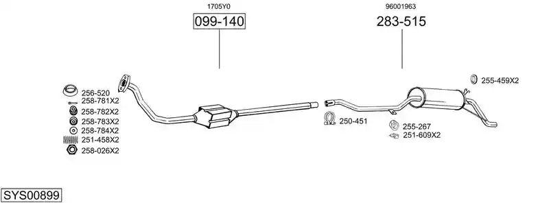 BOSAL SYS00899