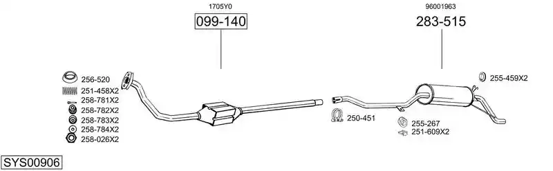 BOSAL SYS00906