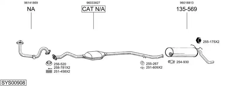 BOSAL SYS00908