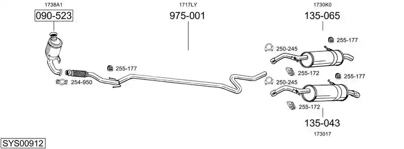 BOSAL SYS00912