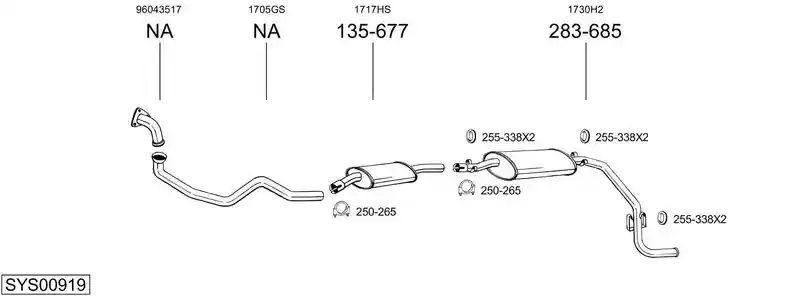 BOSAL SYS00919