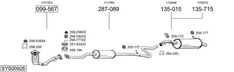 BOSAL SYS00926