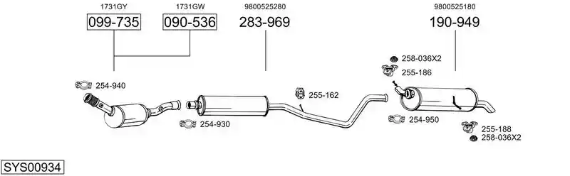 BOSAL SYS00934