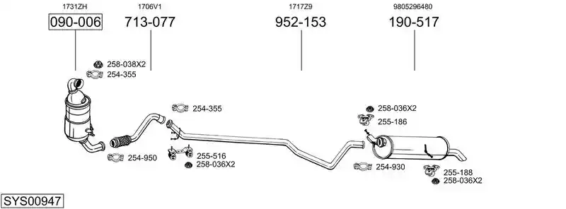 BOSAL SYS00947