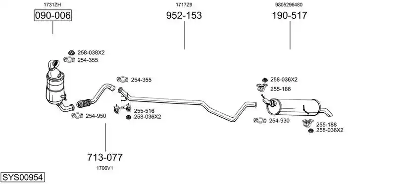 BOSAL SYS00954
