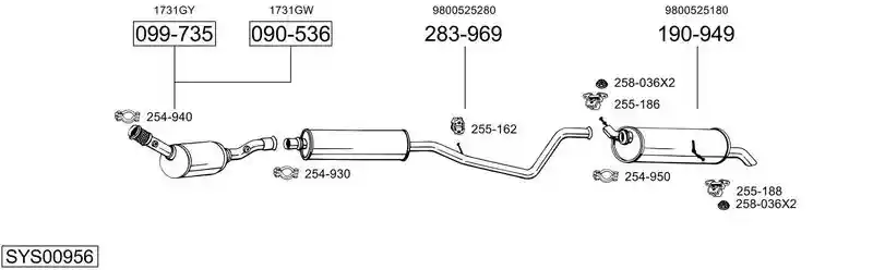 BOSAL SYS00956