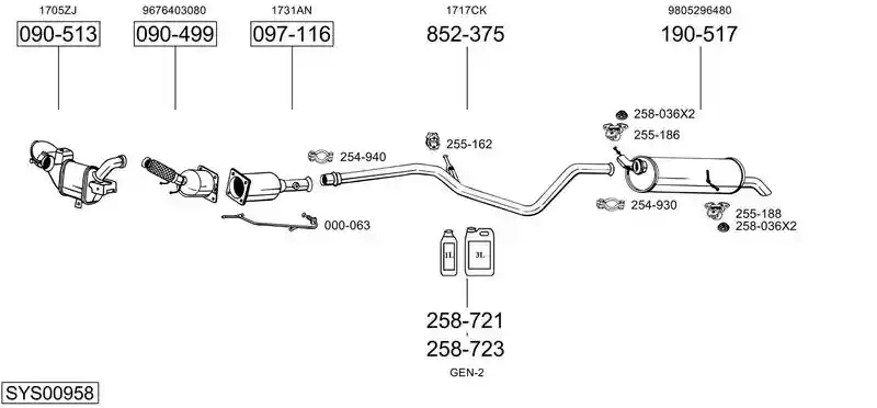BOSAL SYS00958