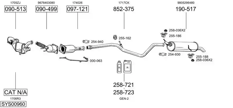 BOSAL SYS00960