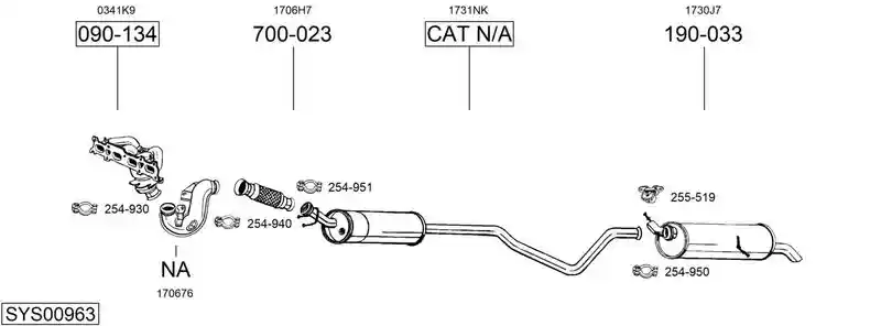 BOSAL SYS00963