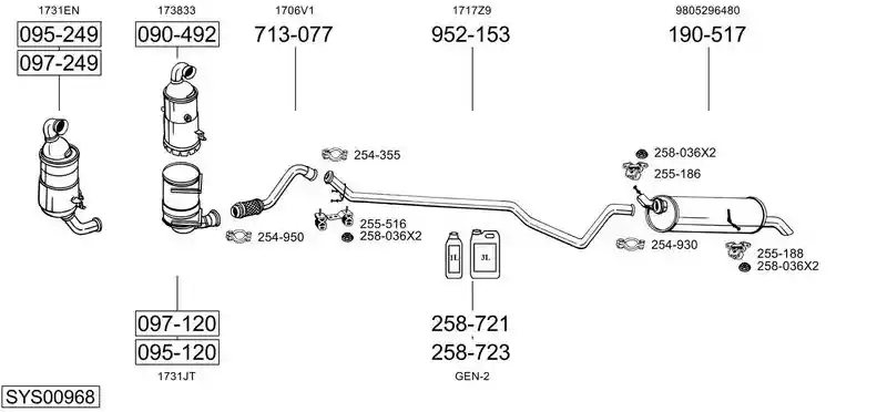 BOSAL SYS00968