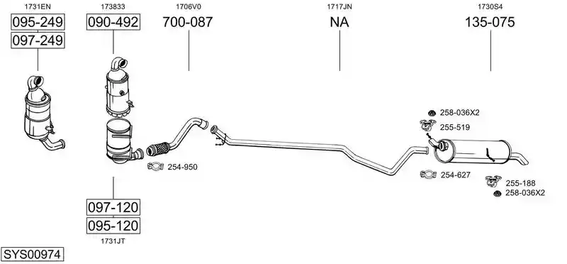 BOSAL SYS00974