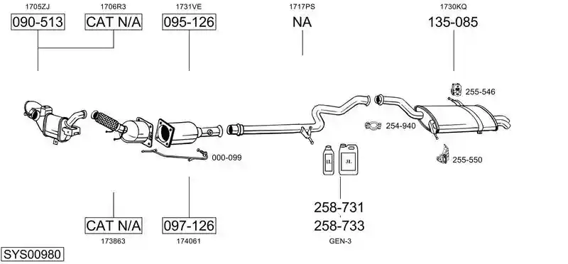 BOSAL SYS00980