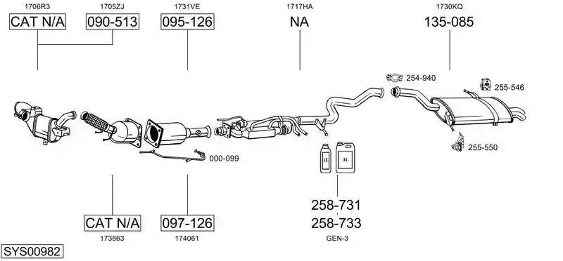 BOSAL SYS00982