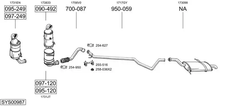 BOSAL SYS00987