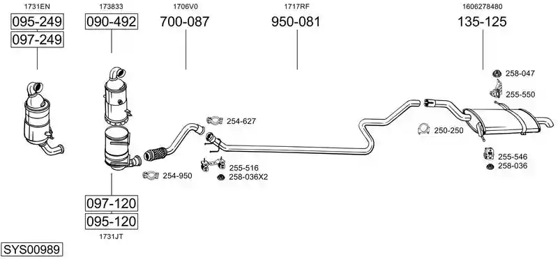 BOSAL SYS00989