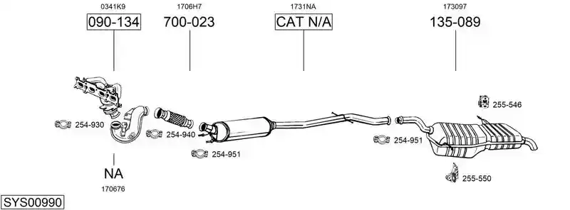 BOSAL SYS00990