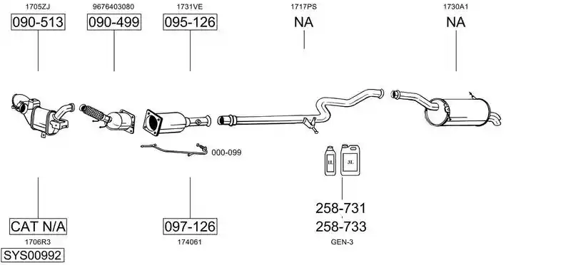 BOSAL SYS00992