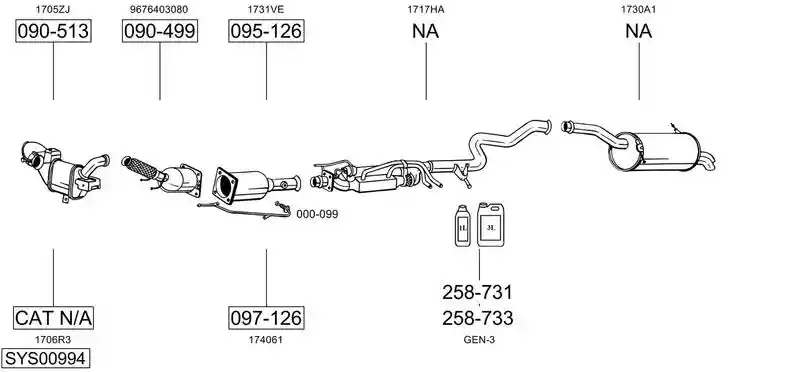 BOSAL SYS00994