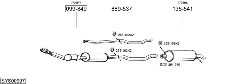 BOSAL SYS00997