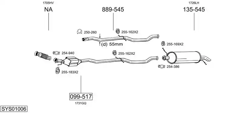 BOSAL SYS01006