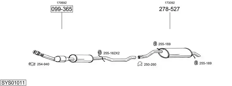 BOSAL SYS01011