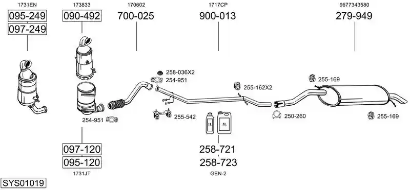 BOSAL SYS01019