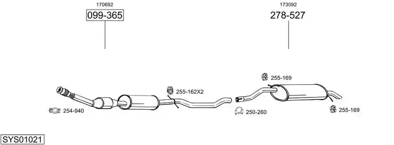 BOSAL SYS01021