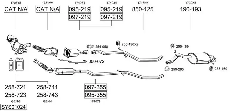 BOSAL SYS01024