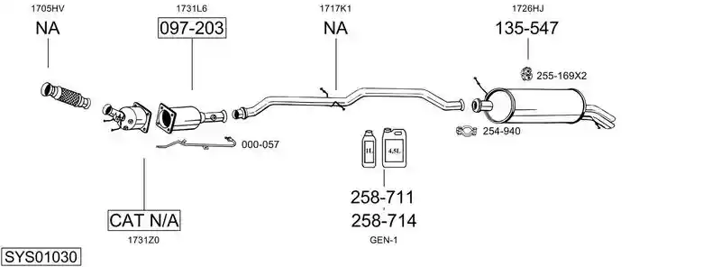 BOSAL SYS01030