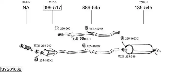 BOSAL SYS01036