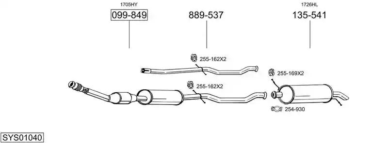 BOSAL SYS01040