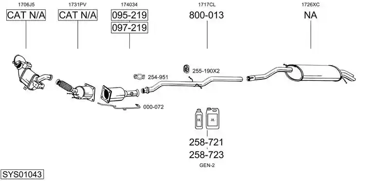 BOSAL SYS01043