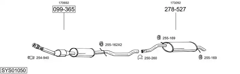 BOSAL SYS01050