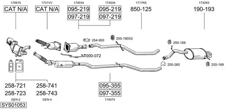 BOSAL SYS01053