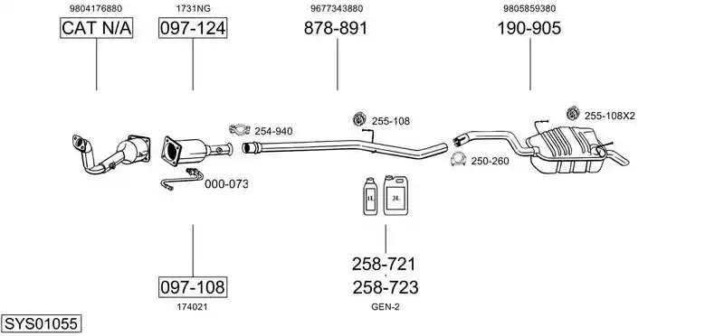 BOSAL SYS01055