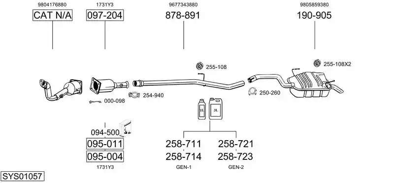 BOSAL SYS01057