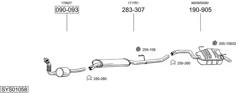 BOSAL SYS01058